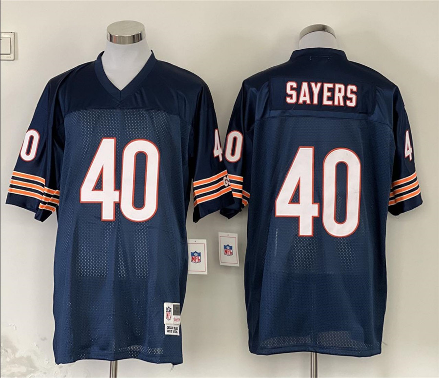 Men's Chicago Bears Gale Sayers Mitchell & Ness Navy Legacy Jersey